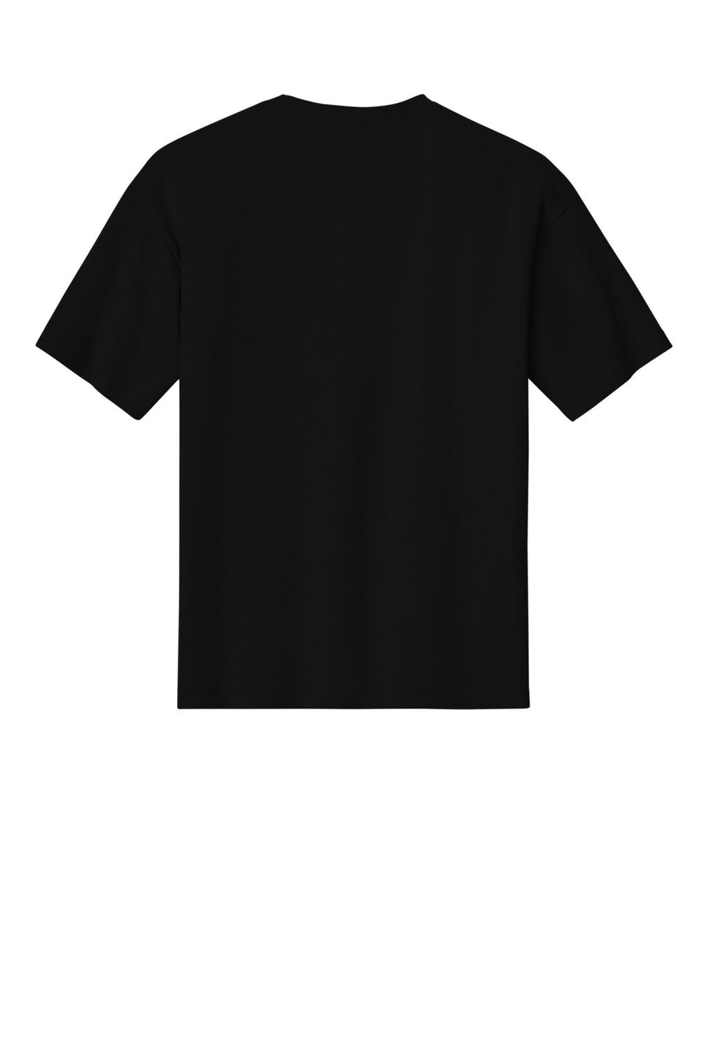 Rear View of Black BELLA+CANVAS Unisex 6-Ounce Heavyweight Tee BC3010