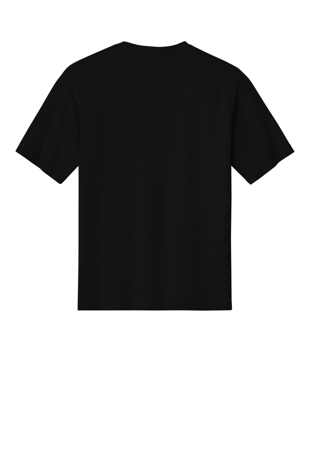 Rear View of Black BELLA+CANVAS Unisex 6-Ounce Heavyweight Tee BC3010