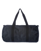 Rear View of Black Camo 29L Day Tripper Duffel Bag - INDDUFBAG