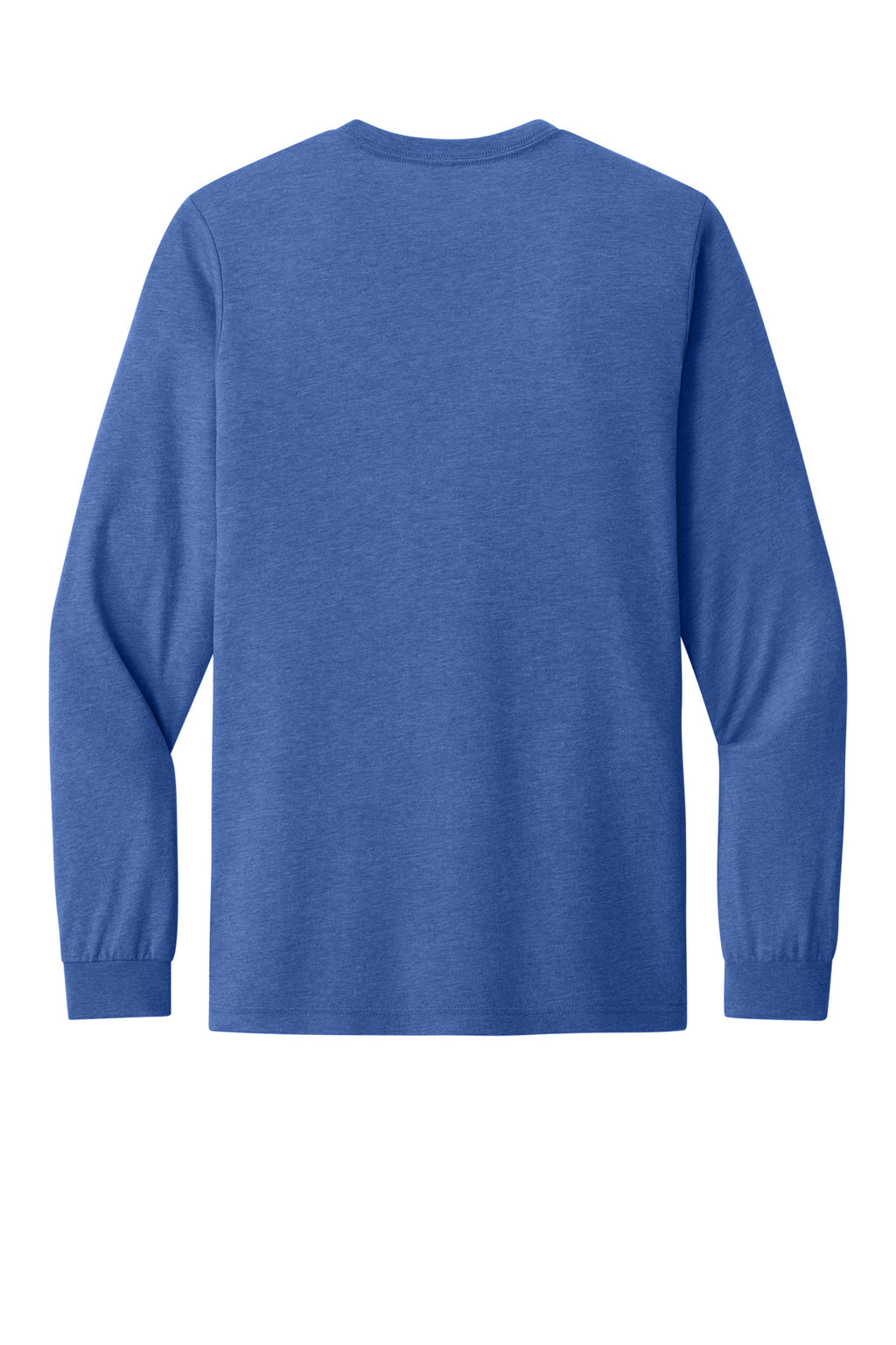 Rear View of BlueTB BELLA+CANVAS Unisex Triblend Long Sleeve Tee BC3513