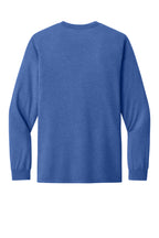 Rear View of BlueTB BELLA+CANVAS Unisex Triblend Long Sleeve Tee BC3513
