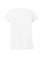 Rear View of BrtWhite Allmade Women's Tri-Blend V-Neck Tee AL2018