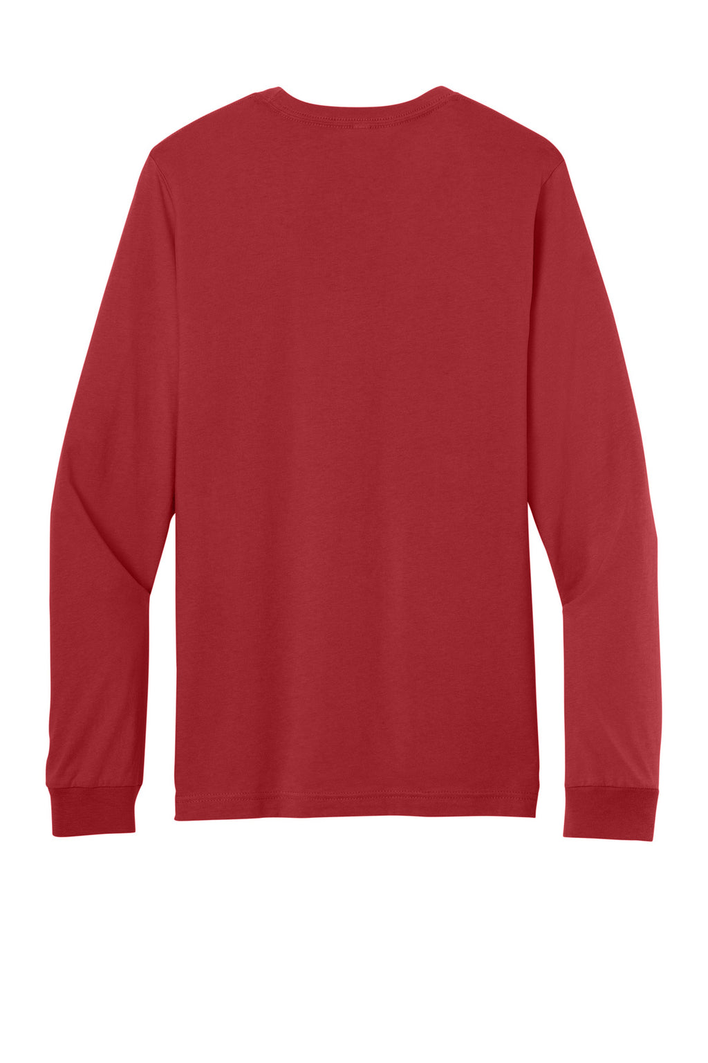 Rear View of CanvasRed BELLA+CANVAS Unisex Jersey Long Sleeve Tee. BC3501