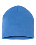 Rear View of Carolina Blue 8 1/2" Beanie - 1500KC