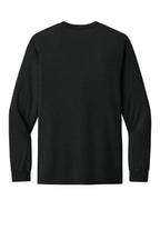 Rear View of CharBlkTB BELLA+CANVAS Unisex Triblend Long Sleeve Tee BC3513