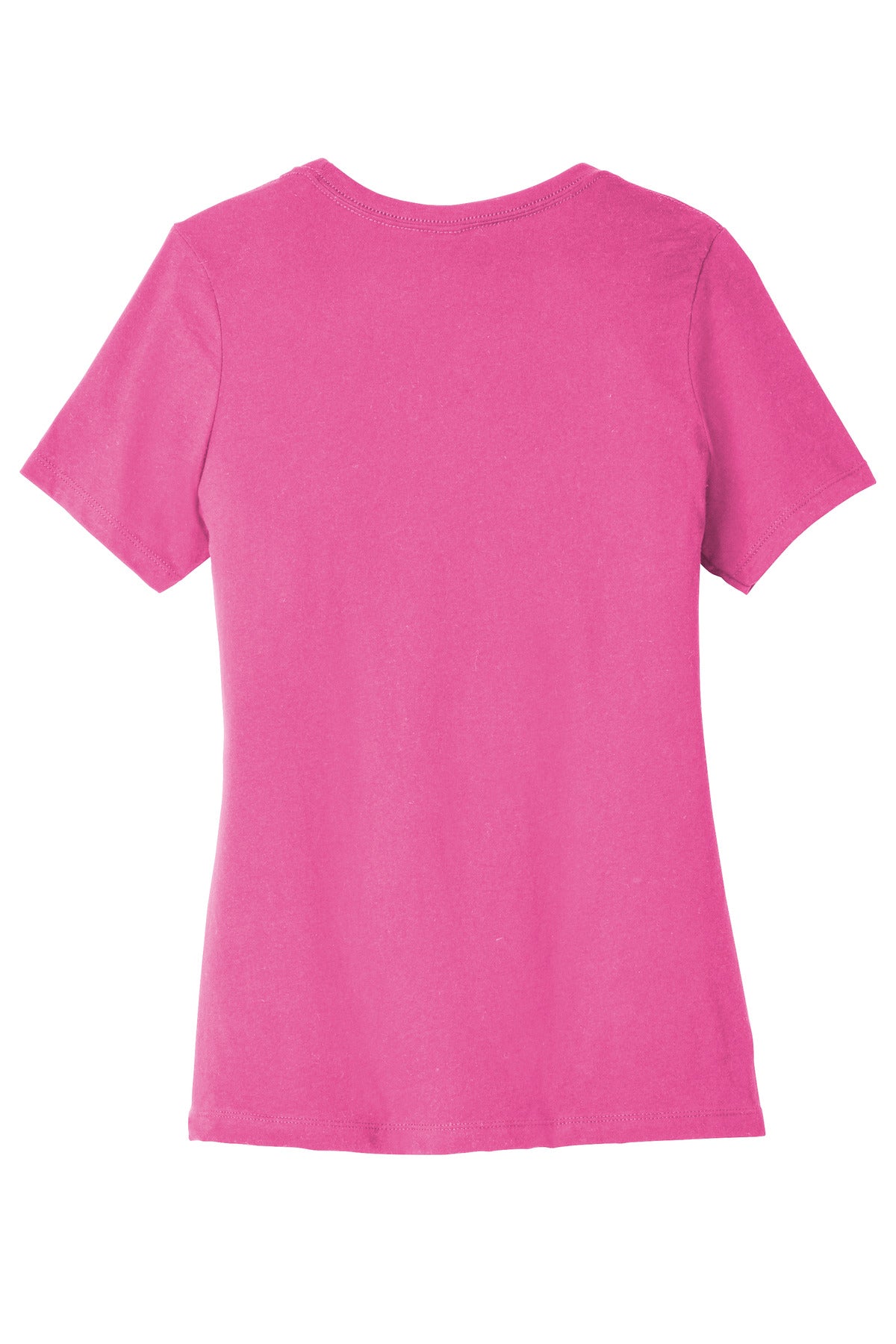 Rear View of CharityPnk BELLA+CANVAS Women's Relaxed Jersey Short Sleeve Tee. BC6400