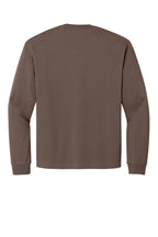 Rear View of Cocoa BELLA+CANVAS Unisex 7.5-Ounce Heavyweight Long Sleeve Tee BC4651