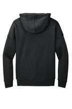 Rear View of Dark Grey Ht BELLA+CANVAS Unisex Sponge Fleece Pullover DTM Hoodie. BC3729