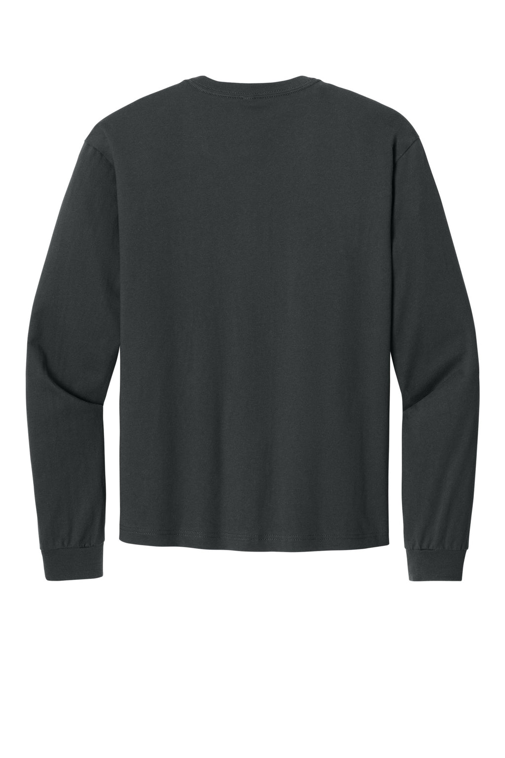 Rear View of DarkGrey BELLA+CANVAS Unisex 6-Ounce Heavyweight Long Sleeve Tee BC3511