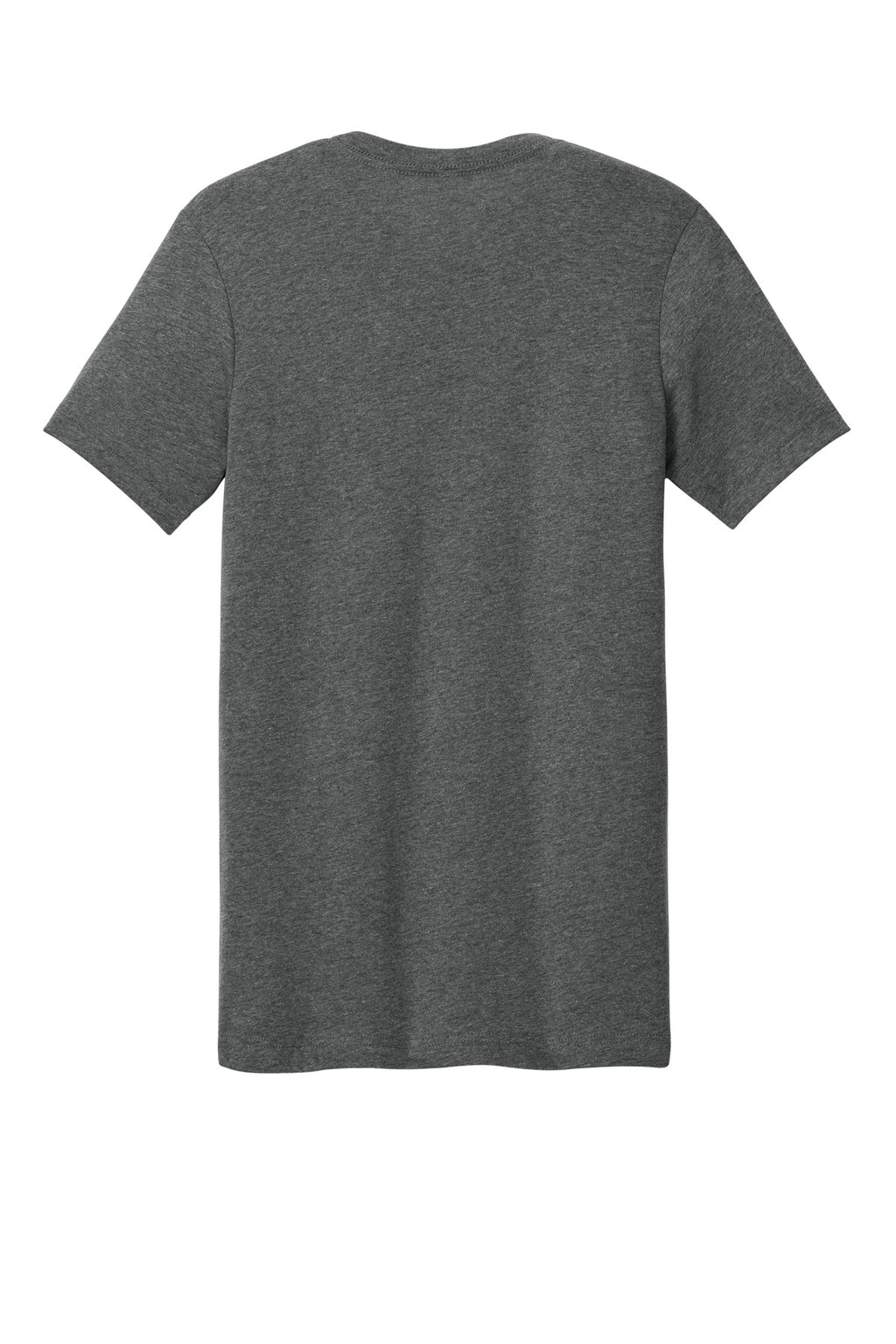 Rear View of Deep Ht BELLA+CANVAS Unisex Heather CVC Short Sleeve Tee. BC3001CVC