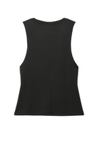 Rear View of DeepBlack Allmade Women's Tri-Blend Muscle Tank AL2020