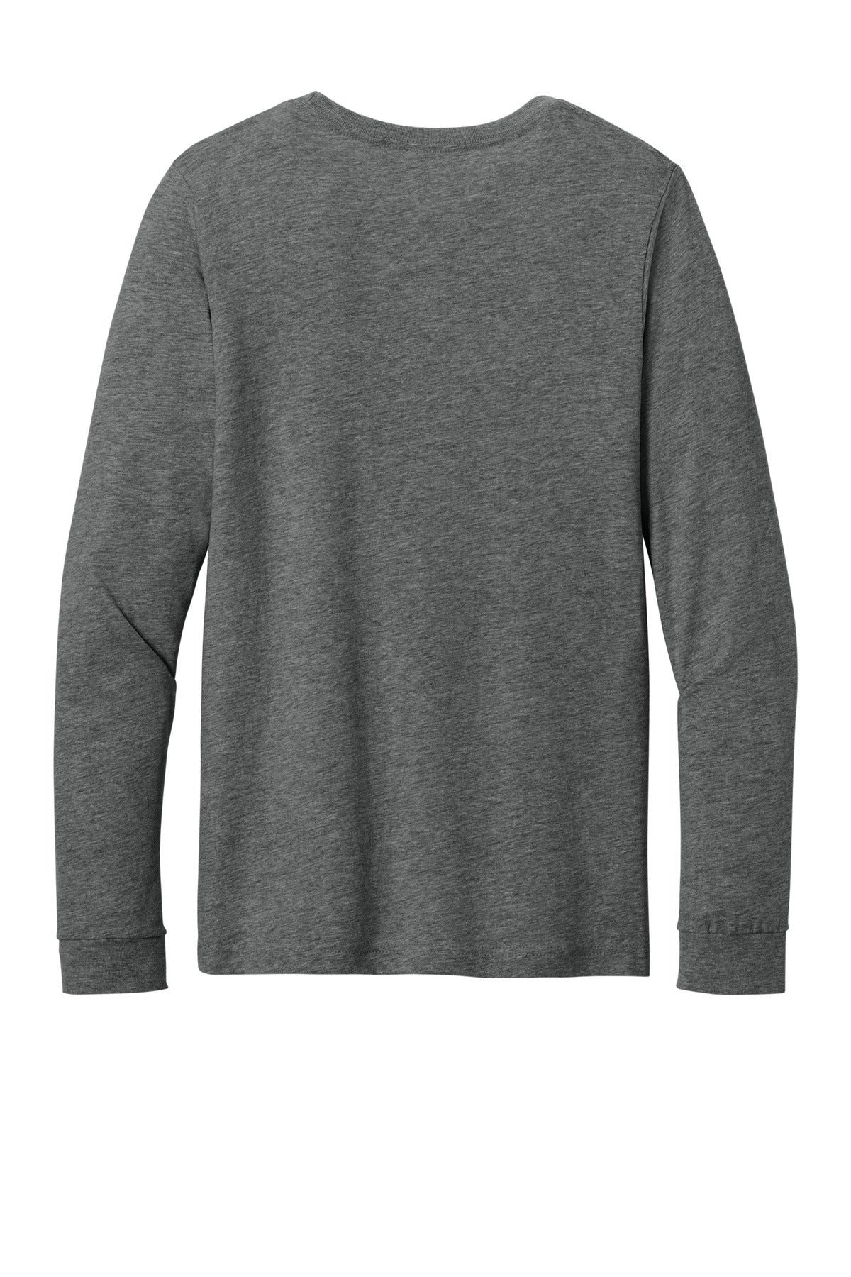 Rear View of DpHeather BELLA+CANVAS Unisex Heather CVC Long Sleeve Tee BC3501CVC