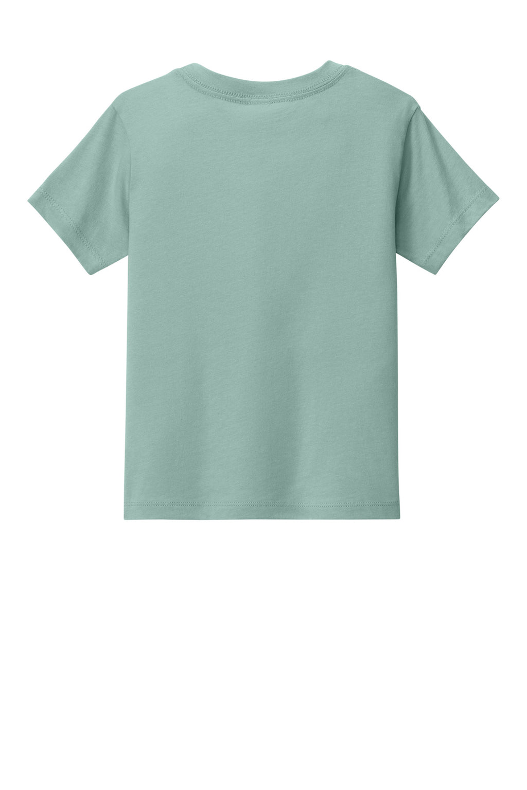 Rear View of DustyBlue BELLA+CANVAS Toddler Short Sleeve Tee BC3001T