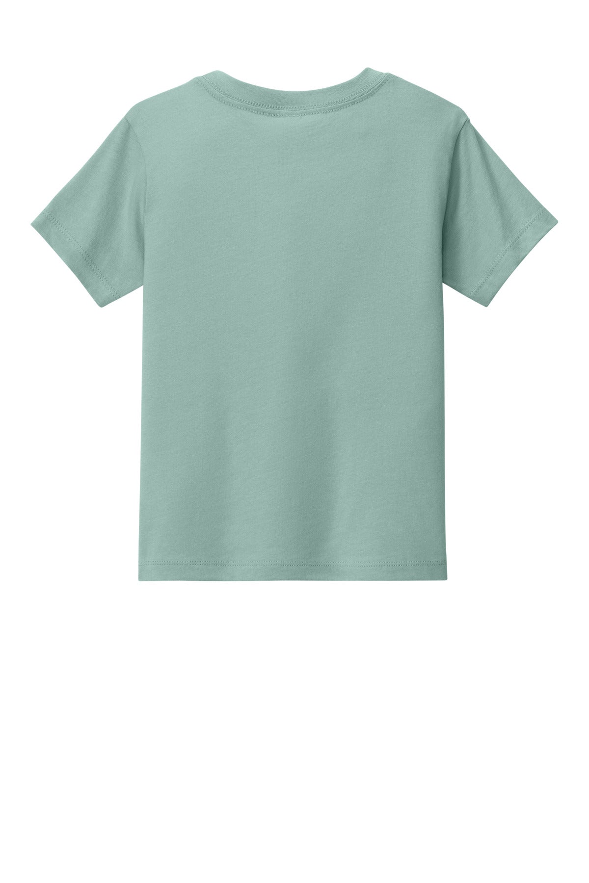 Rear View of DustyBlue BELLA+CANVAS Toddler Short Sleeve Tee BC3001T