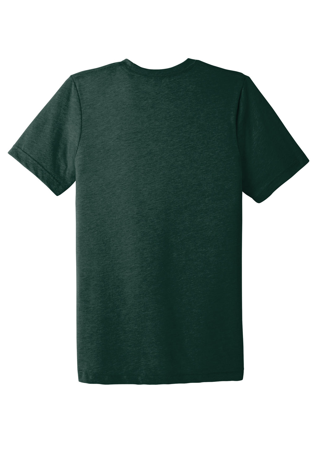 Rear View of Emerald TB BELLA+CANVAS Unisex Triblend Short Sleeve Tee. BC3413