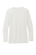 Rear View of Fairly White Allmade Women's Tri-Blend Long Sleeve Tee AL6008