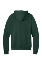 Rear View of FOREST BELLA+CANVAS Unisex Sponge Fleece Pullover Hoodie. BC3719