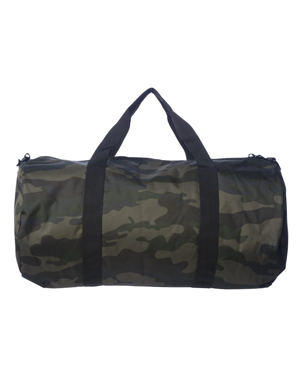 Rear View of Forest Camo 29L Day Tripper Duffel Bag - INDDUFBAG