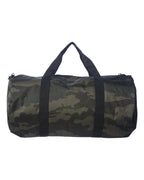 Rear View of Forest Camo 29L Day Tripper Duffel Bag - INDDUFBAG
