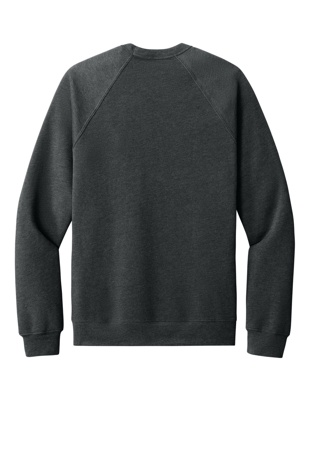 Rear View of GAcidFlece BELLA+CANVAS Unisex Sponge Fleece Raglan Sweatshirt. BC3901