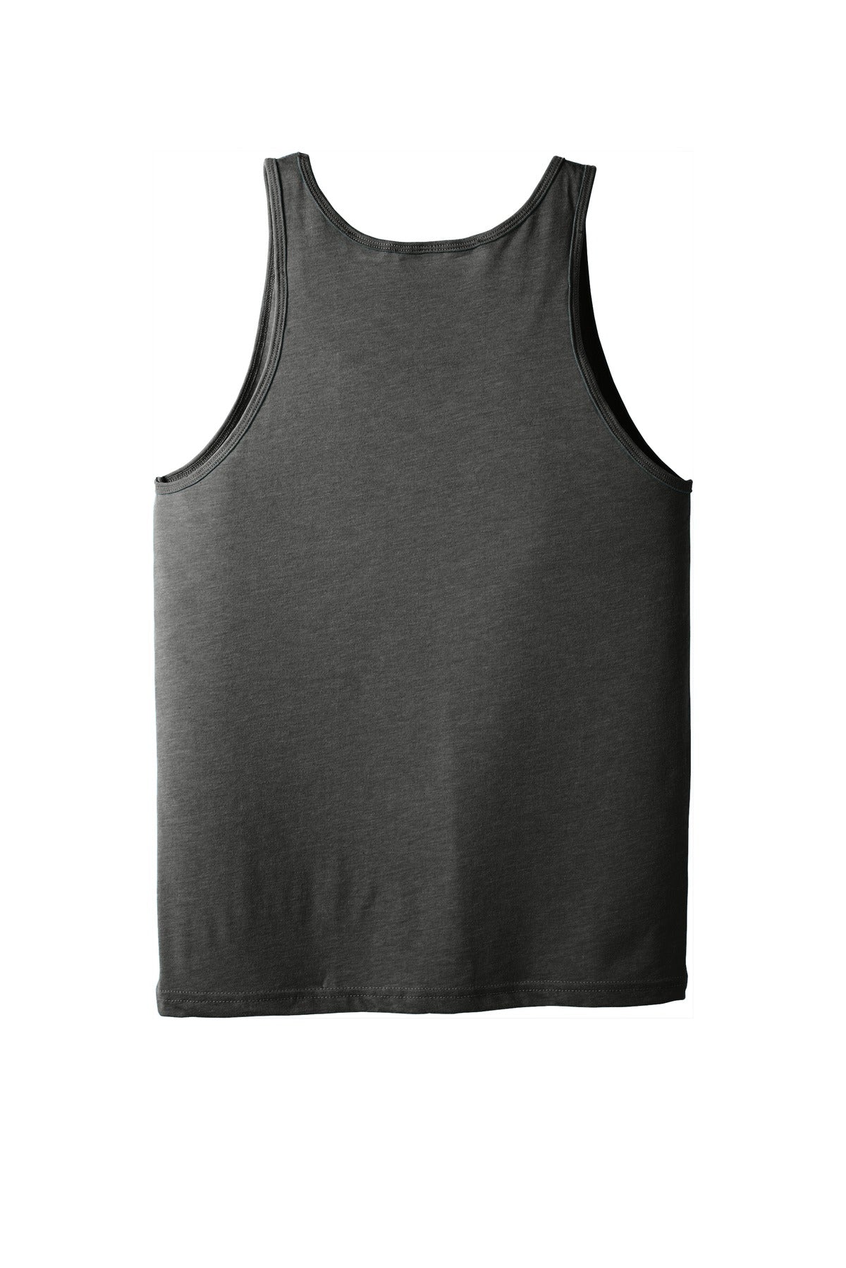 Rear View of Grey TB BELLA+CANVAS Unisex Jersey Tank. BC3480