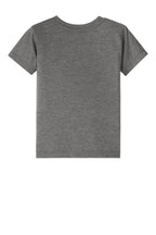 Rear View of GreyTB BELLA+CANVAS Toddler Triblend Short Sleeve Tee BC3413T
