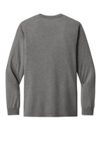 Rear View of GreyTB BELLA+CANVAS Unisex Triblend Long Sleeve Tee BC3513