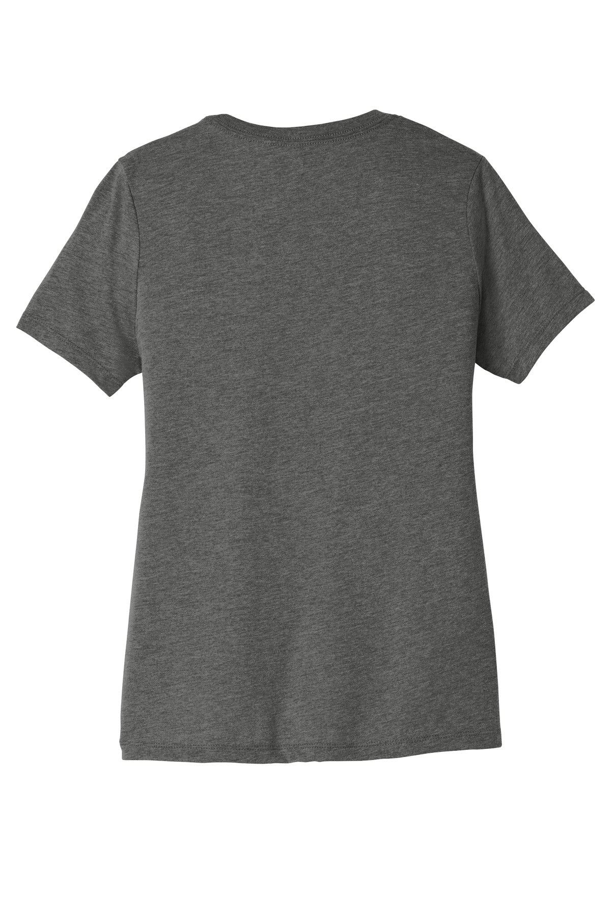 Rear View of GreyTB BELLA+CANVAS Women's Relaxed Triblend Tee BC6413