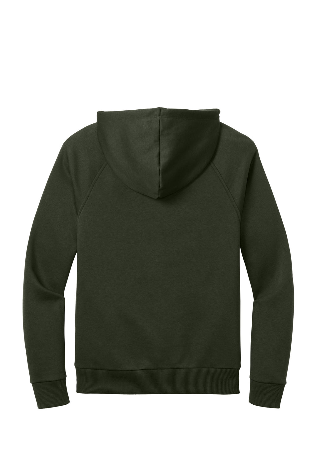 Rear View of HerbGreen Allmade Unisex Organic CVC Fleece Pullover Hoodie AL5000