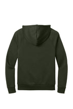 Rear View of HerbGreen Allmade Unisex Organic CVC Fleece Pullover Hoodie AL5000