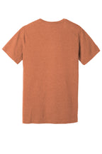 Rear View of Ht Autumn BELLA+CANVAS Unisex Heather CVC Short Sleeve Tee. BC3001CVC