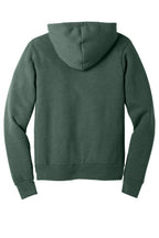 Rear View of Ht Forest BELLA+CANVAS Unisex Sponge Fleece Pullover Hoodie. BC3719