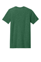 Rear View of Ht Grass Green BELLA+CANVAS Unisex Heather CVC Short Sleeve Tee. BC3001CVC