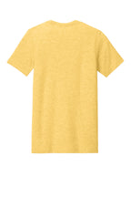 Rear View of Ht Yellow Gold BELLA+CANVAS Unisex Heather CVC Short Sleeve Tee. BC3001CVC