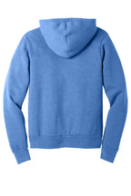 Rear View of HtClmbBl BELLA+CANVAS Unisex Sponge Fleece Pullover Hoodie. BC3719