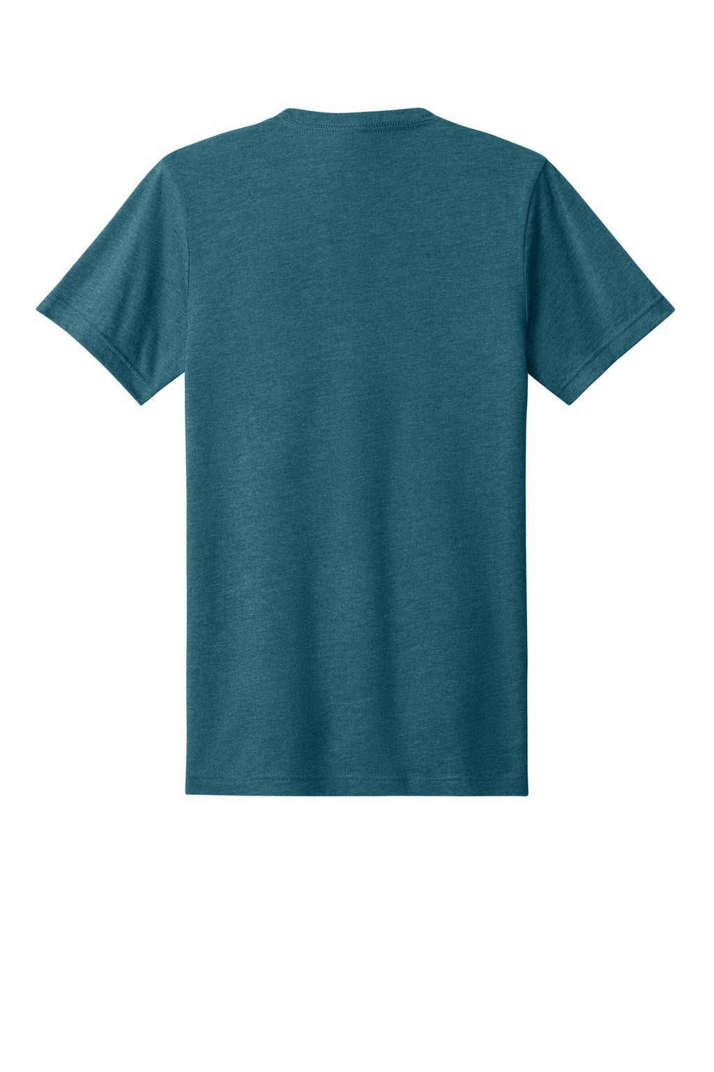 Rear View of HtDpTeal BELLA+CANVAS Unisex Heather CVC V-Neck Tee BC3005CVC