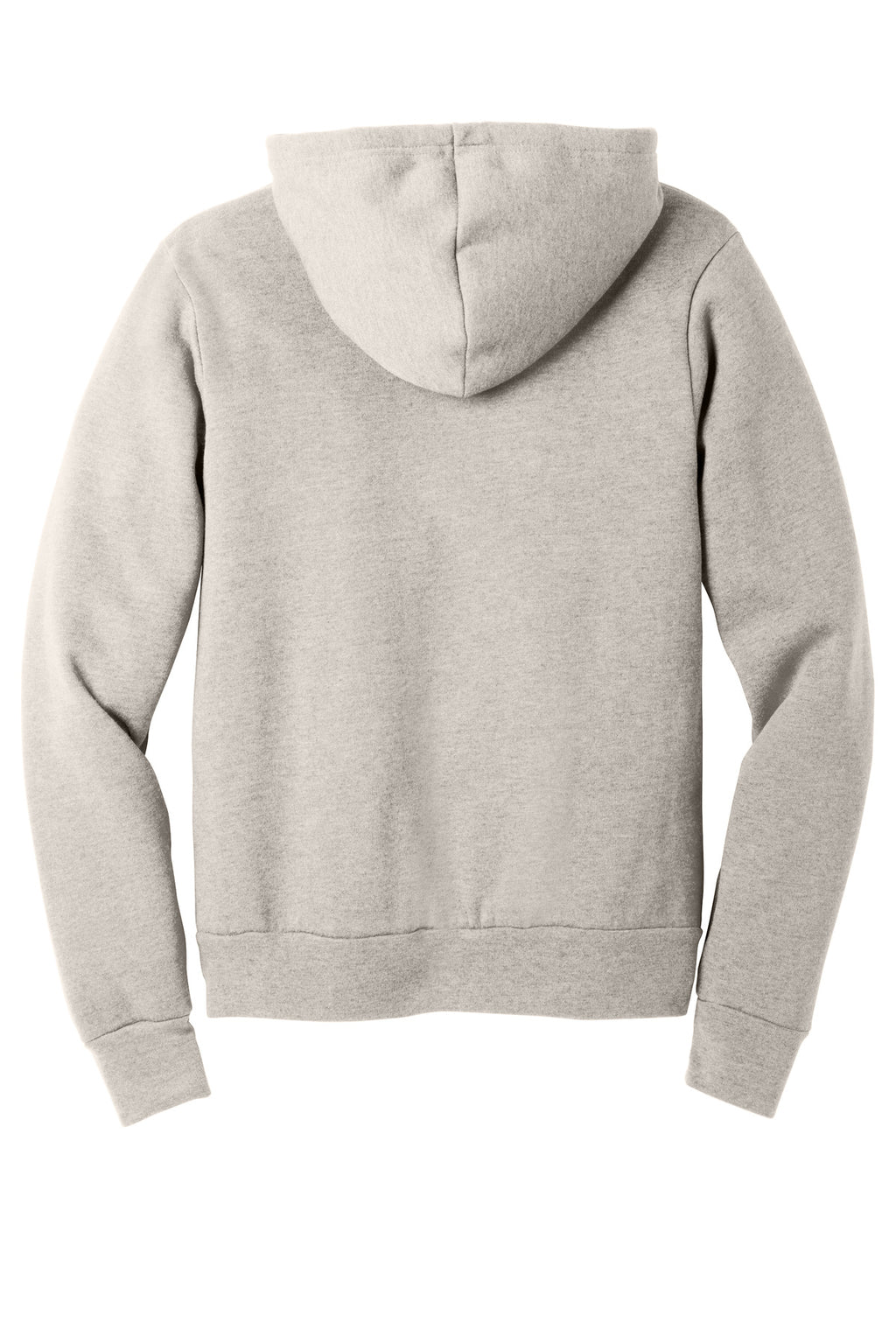 Rear View of HthrDust BELLA+CANVAS Unisex Sponge Fleece Pullover Hoodie. BC3719