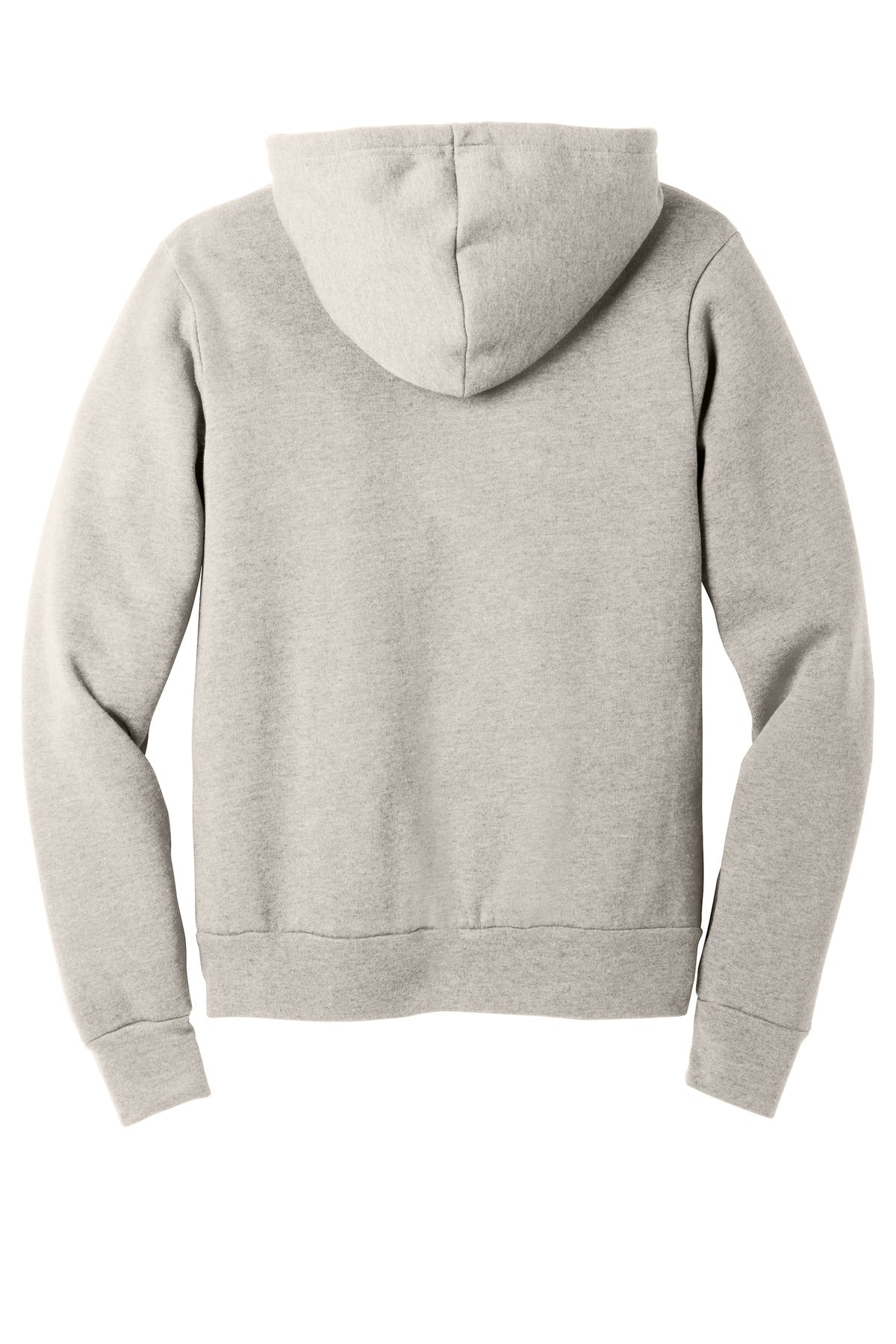 Rear View of HthrDust BELLA+CANVAS Unisex Sponge Fleece Pullover Hoodie. BC3719
