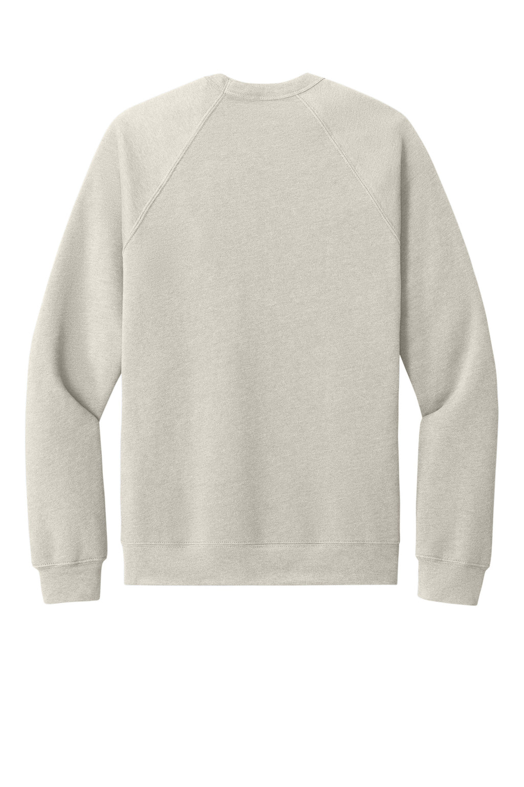 Rear View of HthrDust BELLA+CANVAS Unisex Sponge Fleece Raglan Sweatshirt. BC3901