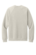 Rear View of HthrDust BELLA+CANVAS Unisex Sponge Fleece Raglan Sweatshirt. BC3901