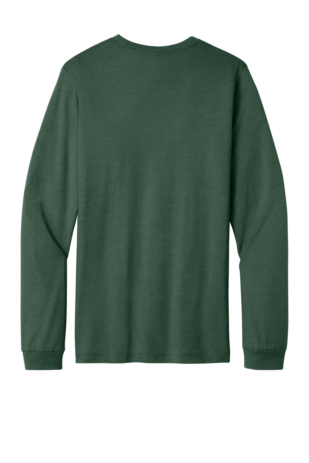 Rear View of HthrForest BELLA+CANVAS Unisex Heather CVC Long Sleeve Tee BC3501CVC