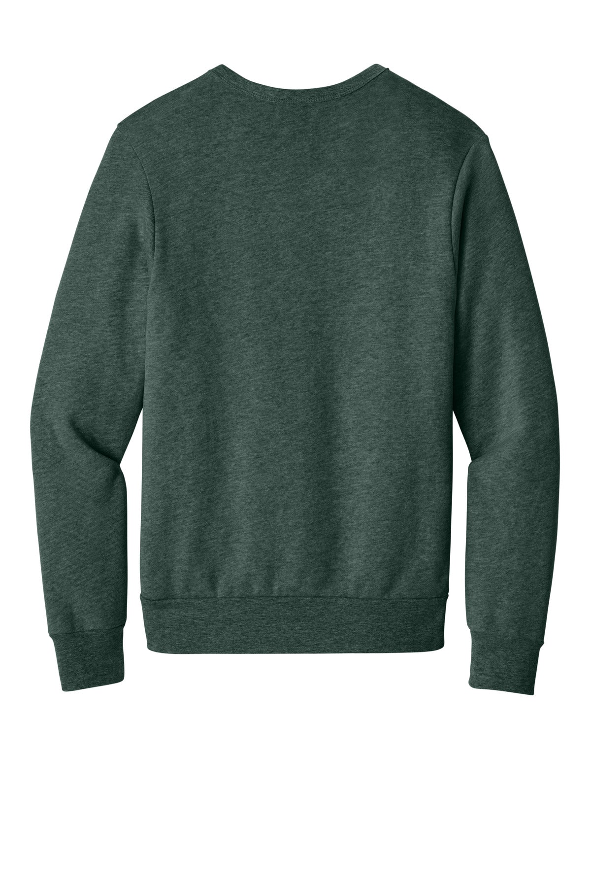 Rear View of HthrForest BELLA+CANVAS Unisex Sponge Fleece Classic Crewneck Sweatshirt BC3911