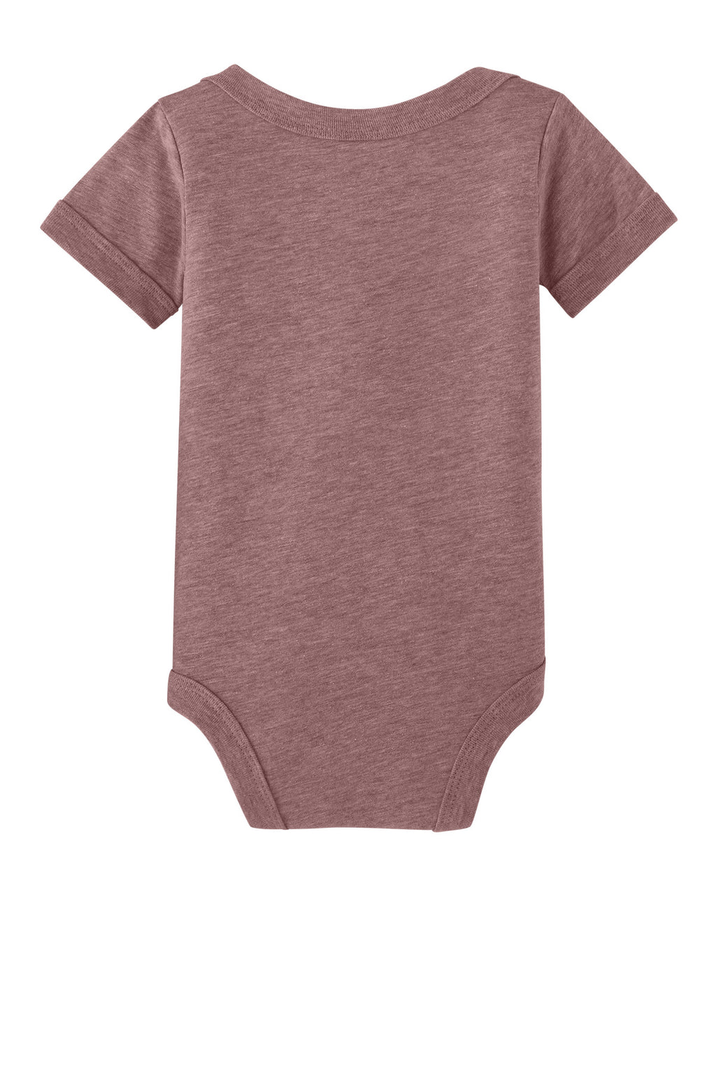 Rear View of HthrMauve BELLA+CANVAS Infant Jersey Short Sleeve One Piece BC100B