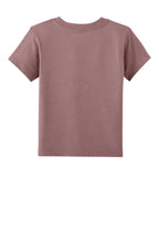 Rear View of HthrMauve BELLA+CANVAS Toddler Short Sleeve Tee BC3001T