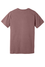 Rear View of HthrMauve BELLA+CANVAS Unisex Heather CVC V-Neck Tee BC3005CVC