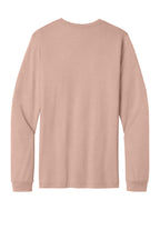 Rear View of HthrPeach BELLA+CANVAS Unisex Heather CVC Long Sleeve Tee BC3501CVC