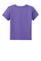 Rear View of HthrTmPrpl BELLA+CANVAS Toddler Short Sleeve Tee BC3001T