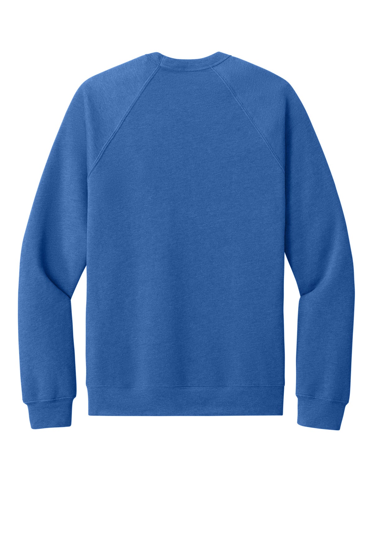 Rear View of HthrTRRoy BELLA+CANVAS Unisex Sponge Fleece Raglan Sweatshirt. BC3901