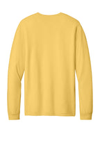 Rear View of HthYlwGold BELLA+CANVAS Unisex Heather CVC Long Sleeve Tee BC3501CVC