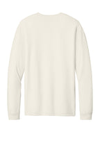 Rear View of HtrNatural BELLA+CANVAS Unisex Heather CVC Long Sleeve Tee BC3501CVC